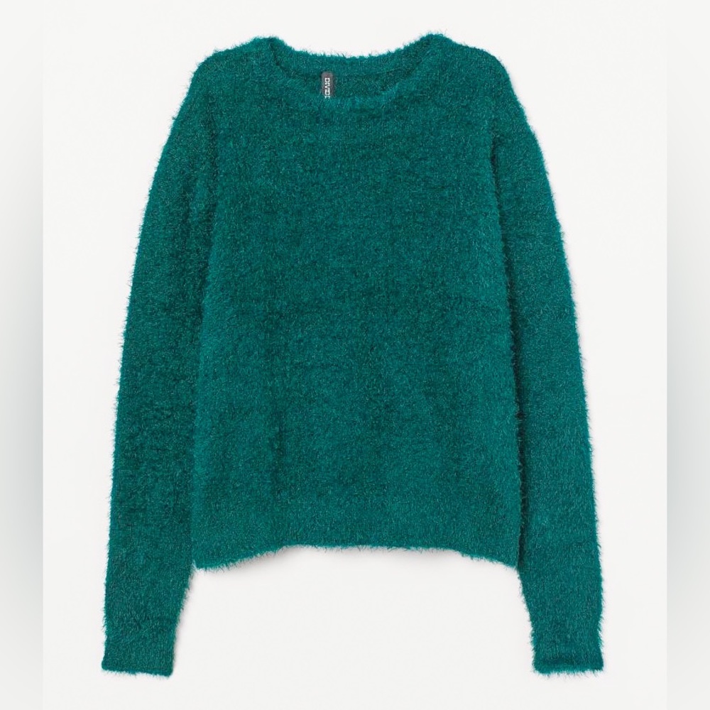 Teal Fluffy Sweater